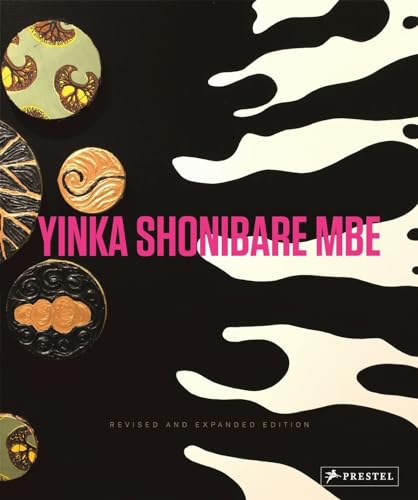 Book cover featuring circular patterned art, black and white abstract shapes, and pink text.