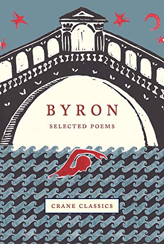 Book cover: "Byron: Selected Poems" with swimmer and architectural arch.
