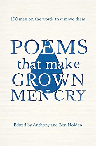 Book cover with the title and a blue teardrop shape on a cream background.