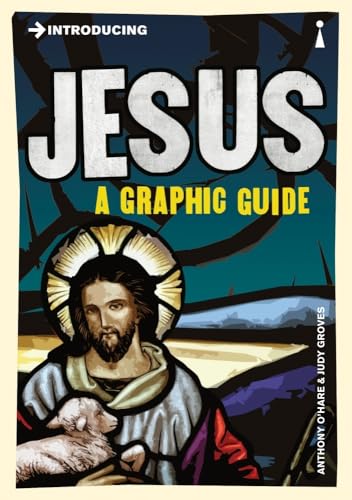 Book cover featuring a stained-glass style illustration of Jesus holding a lamb.