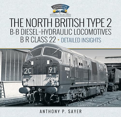 Book cover featuring a dark green British Rail Class 22 diesel locomotive.