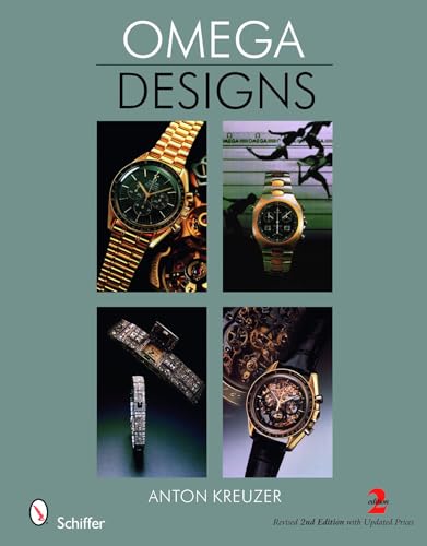 Book cover featuring four close-up images of gold Omega watches.