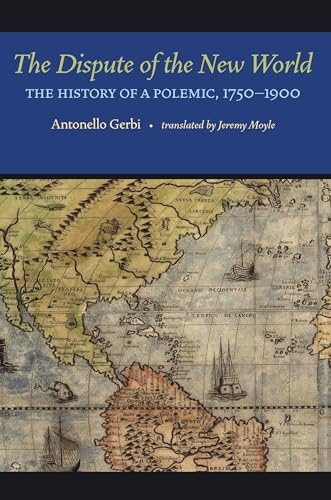 Book cover: “The Dispute of the New World” with a historical map.