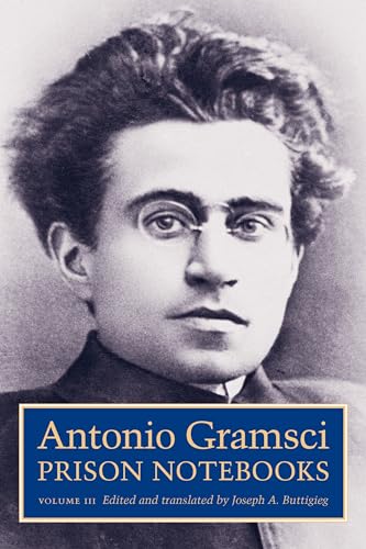 Black and white portrait of Antonio Gramsci with book title overlay.