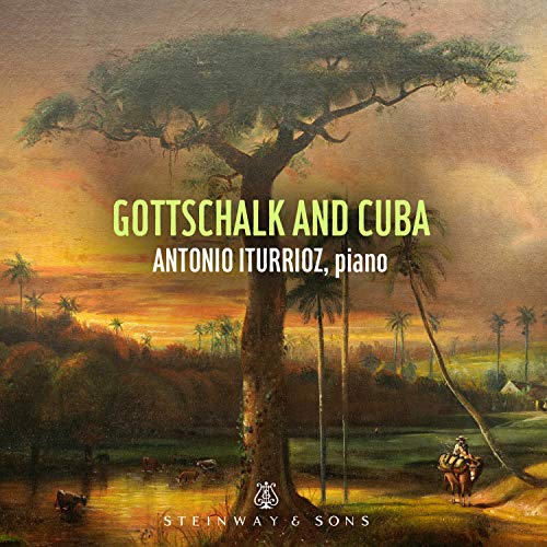 CD cover: painting of a large tree in a Cuban landscape.