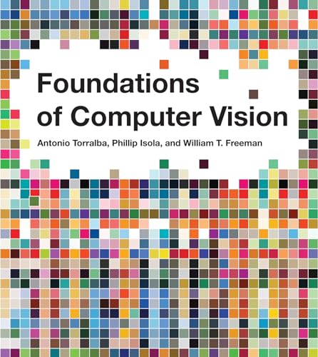 Book cover: "Foundations of Computer Vision" with colorful pixelated design.