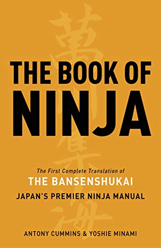 Orange book cover with bold black text reading "The Book of Ninja".