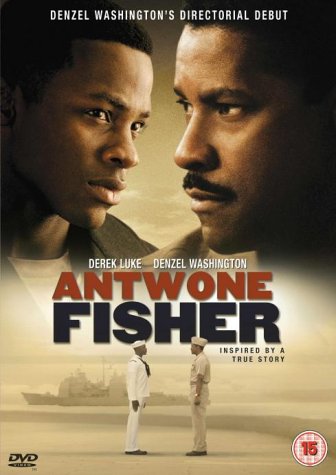 Antwone Fisher" DVD cover featuring Derek Luke and Denzel Washington.