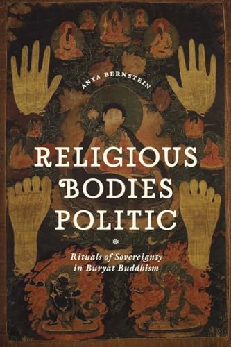 Book cover with hands, feet, Buddha images, and title “Religious Bodies Politic.”