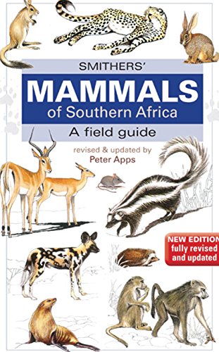 Field guide cover depicting various mammals of Southern Africa.