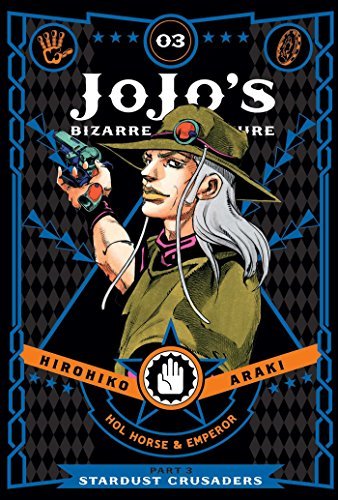 Manga cover featuring Hol Horse in a hat holding a gun against diamond background.