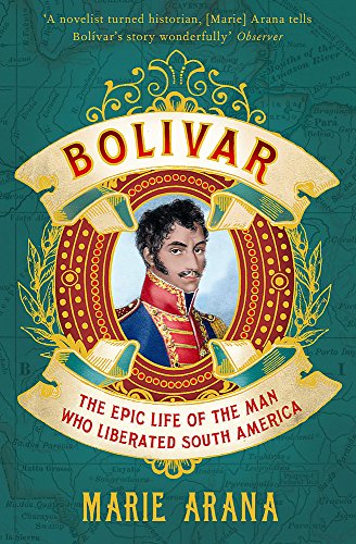 Book cover featuring a portrait of Simón Bolívar in military uniform.