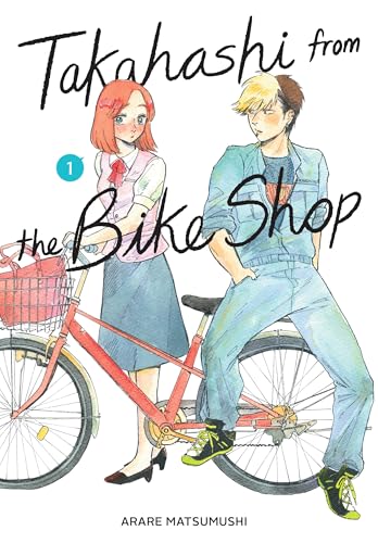 Manga cover: two young people with a red bicycle, volume one.