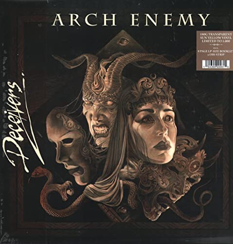 Arch Enemy “Deceivers” vinyl album cover with fantastical figures.
