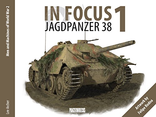 Book cover depicting a German Jagdpanzer 38 tank with camouflage foliage.