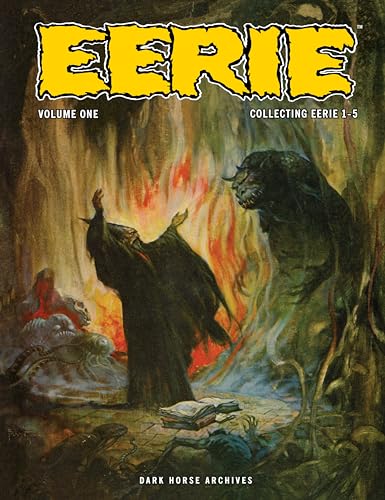 Comic book cover: a cloaked figure before a fiery, monstrous shape.