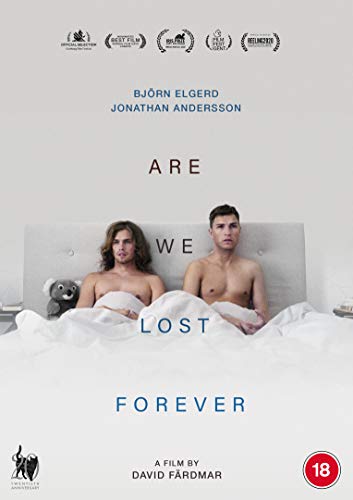 DVD cover for "Are We Lost Forever" featuring a couple in bed.