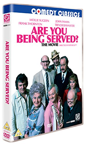 “Are You Being Served?” DVD cover featuring cast portrait.