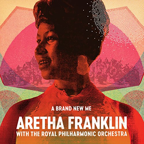 Aretha Franklin album cover, featuring her portrait and orchestral imagery.