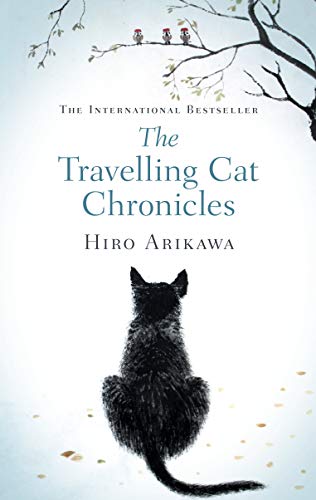 Book cover featuring a black cat sitting under a bare tree with birds.