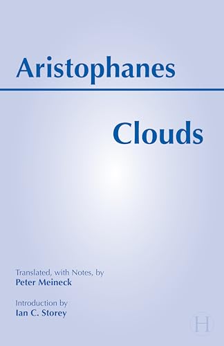 Book cover for “Clouds” by Aristophanes, translated by Peter Meineck.