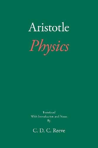 Dark green book cover with white and red text: "Aristotle Physics".
