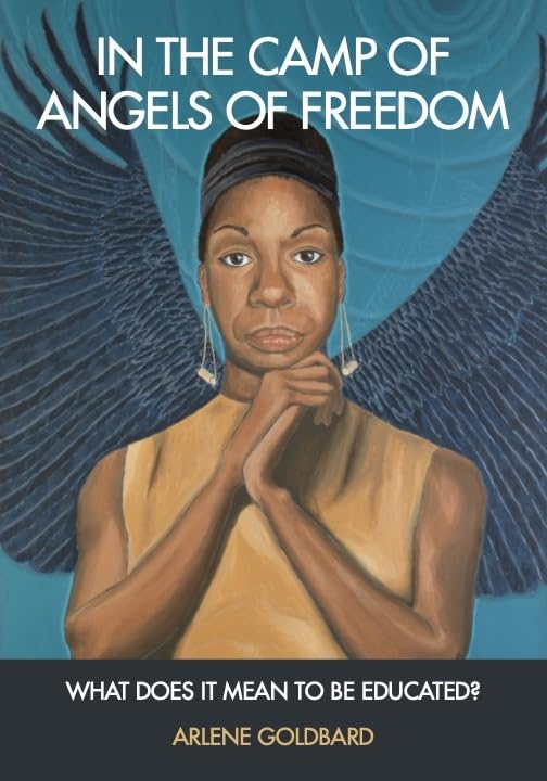Book cover: portrait of a Black woman with angel wings.