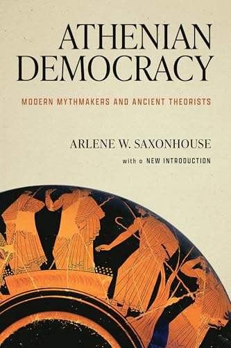 Book cover: "Athenian Democracy" with ancient Greek pottery illustration.