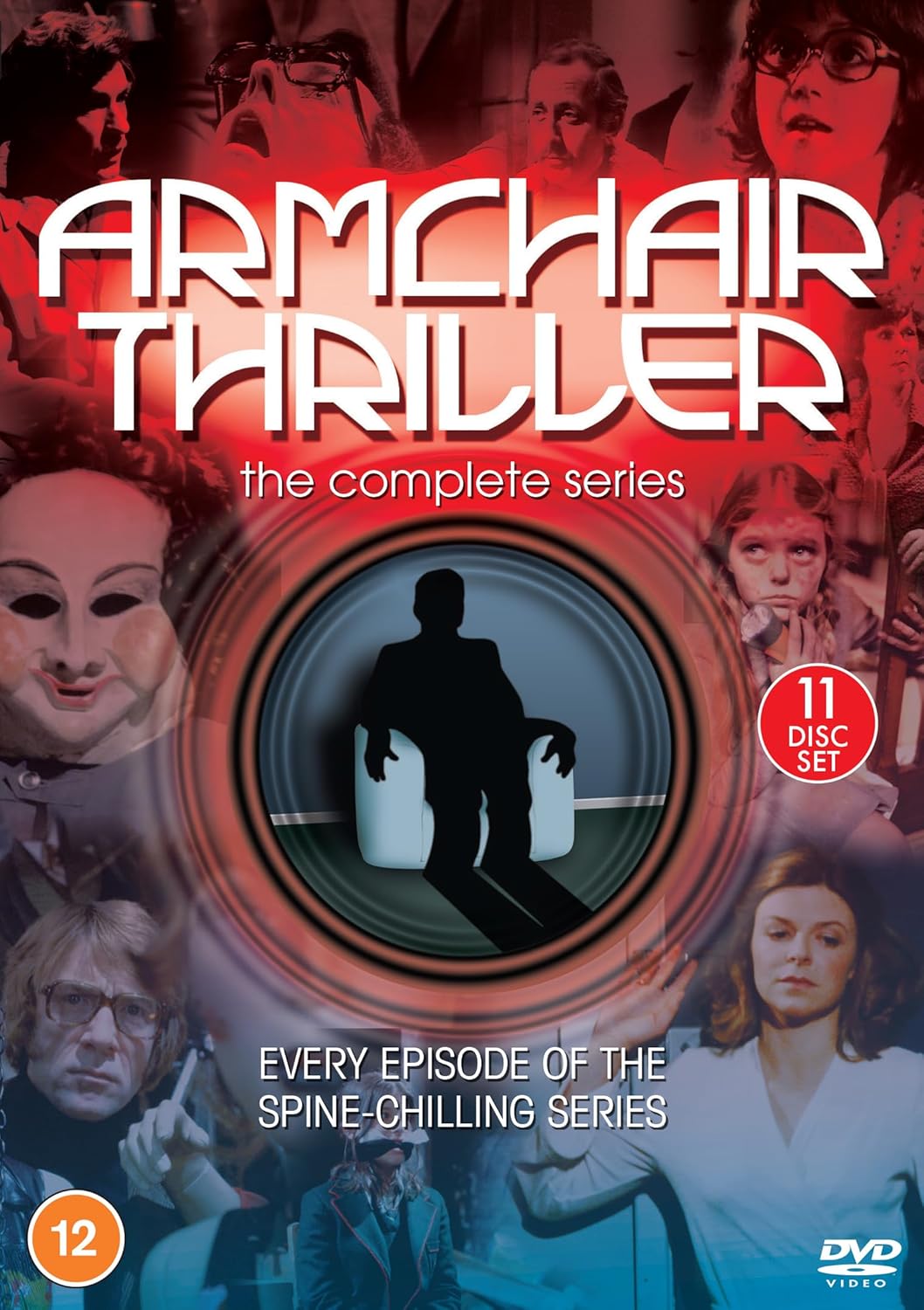 DVD cover for "Armchair Thriller: Complete" featuring shadowy figures and faces.