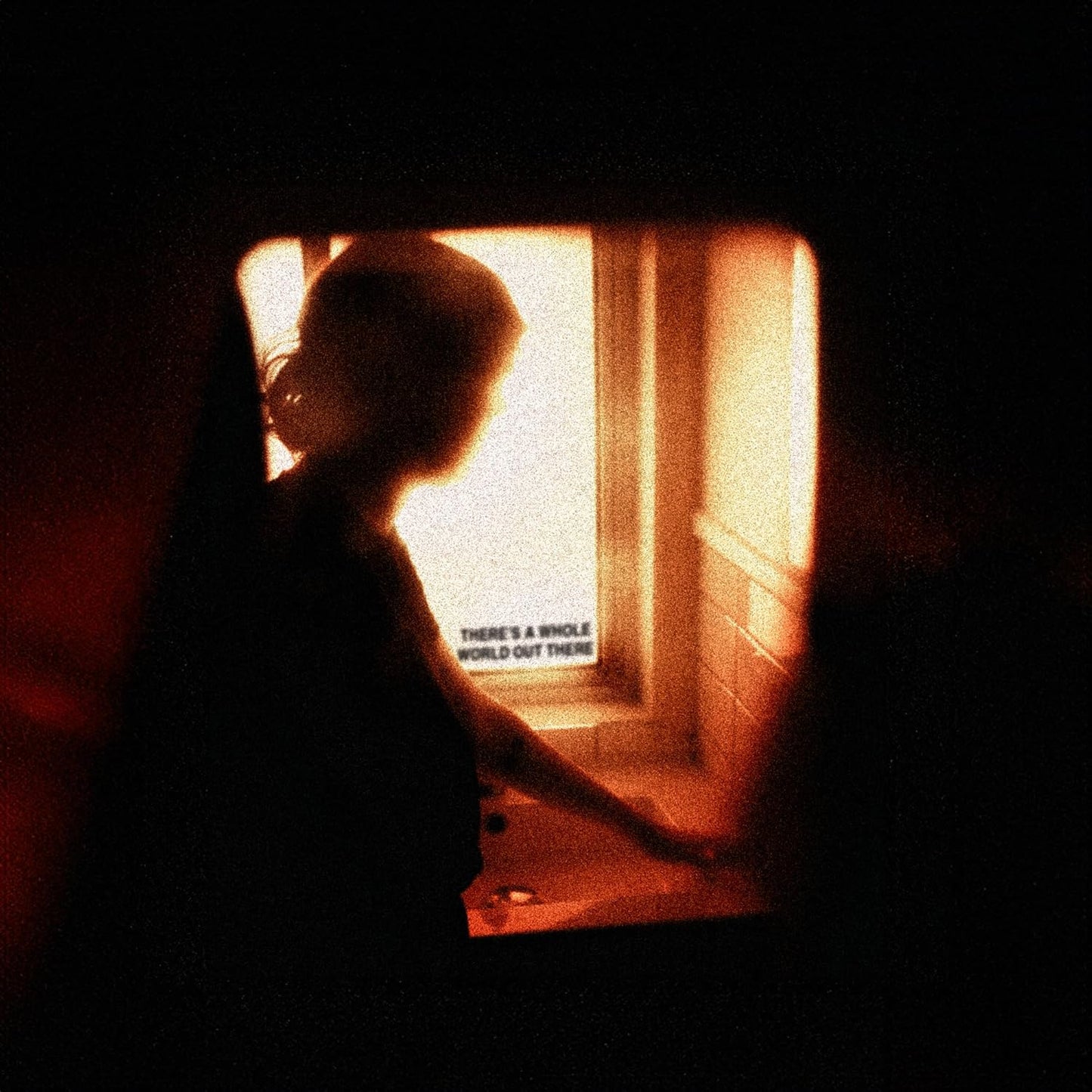 Vinyl record of Arms Length’s “There’s A Whole World Out There,” black sleeve.