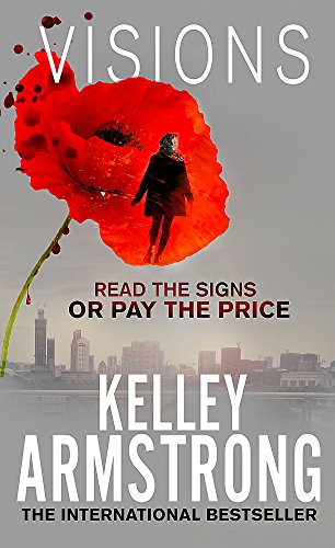 Book cover: red poppy with a silhouetted figure, city skyline below.