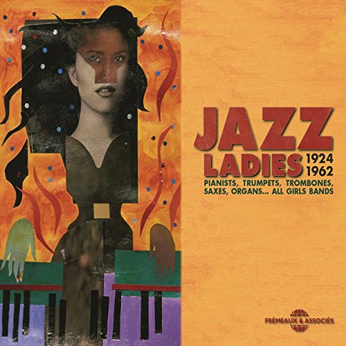 CD cover for "Jazz Ladies 1924-62" featuring a woman and piano keys.