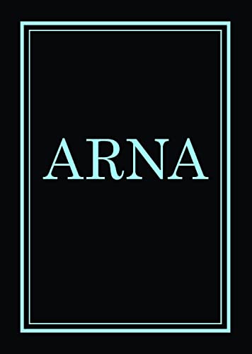 Black book cover with the word "ARNA" in white lettering and a teal border.
