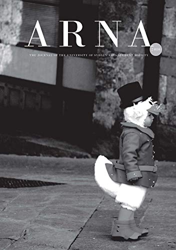 Black and white cover of "ARNA 2010" journal featuring a person in a duck costume.