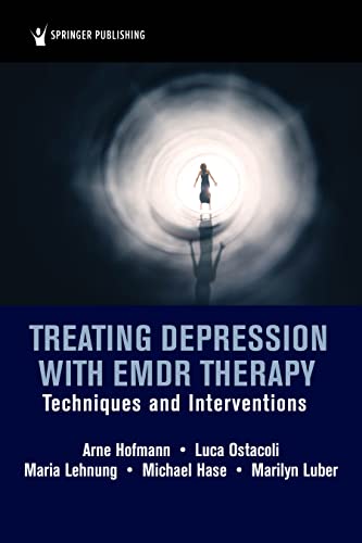Book cover: “Treating Depression with EMDR Therapy” with a tunnel image.