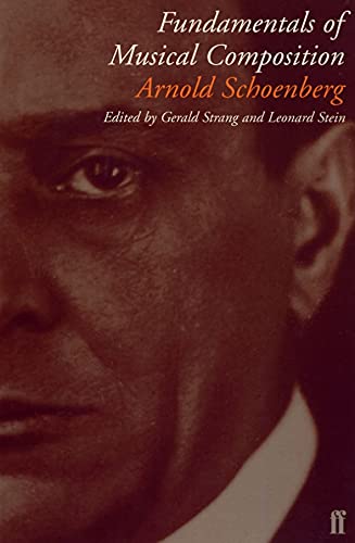 Book cover featuring a close-up portrait of Arnold Schoenberg with white and orange text.