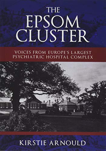 Book cover for “The Epsom Cluster” with a hospital building and trees.