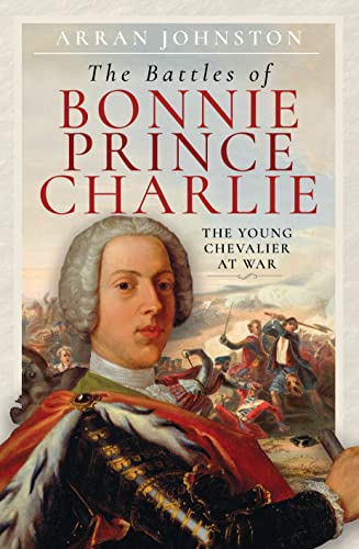 Book cover featuring a portrait of Bonnie Prince Charlie and a battle scene.