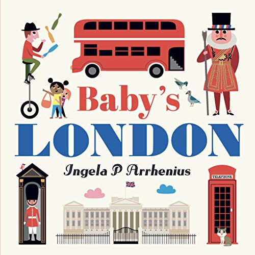 Illustrated children’s book cover depicting London landmarks and figures.