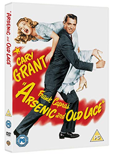 Cary Grant carries a woman in a wedding dress on this DVD cover art.