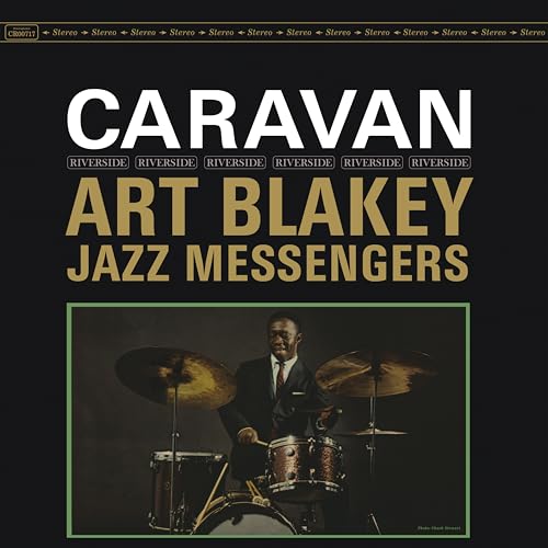 Caravan" vinyl record cover featuring Art Blakey at a drum kit.