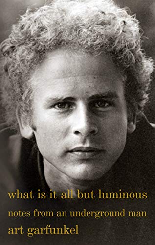 Black and white portrait of Art Garfunkel with book title overlay.