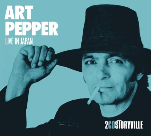 Art Pepper album cover: portrait of a man with a cigarette.
