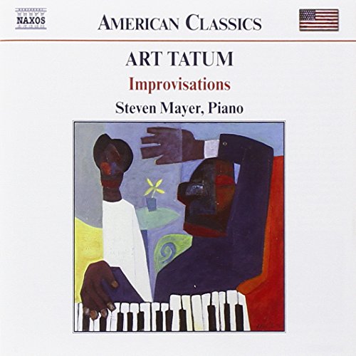 CD cover for Art Tatum's "Improvisations" featuring abstract piano artwork.