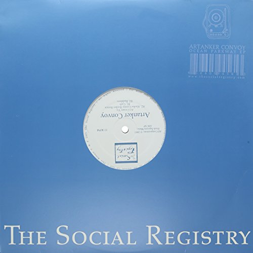 Blue vinyl record sleeve with white label and barcode, "Artanker Convoy.