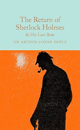 Book cover: Silhouette of Sherlock Holmes with pipe, divided color blocks.