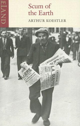 Book cover featuring a black and white photo of a man with newspapers.