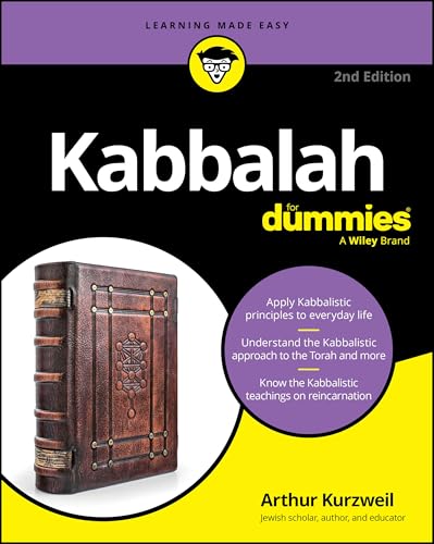Book cover for "Kabbalah For Dummies," featuring an antique book image.