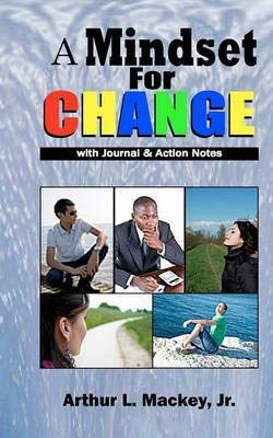 Book cover with diverse people in contemplative poses and scenic backgrounds.
