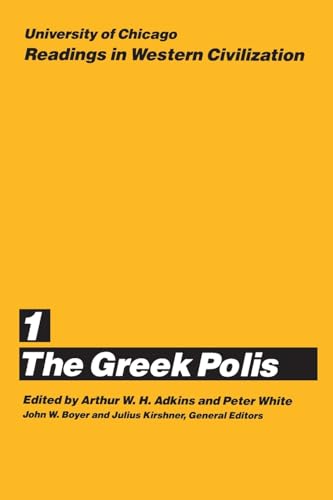 Yellow book cover with black text: "Readings in Western Civilization: The Greek Polis".